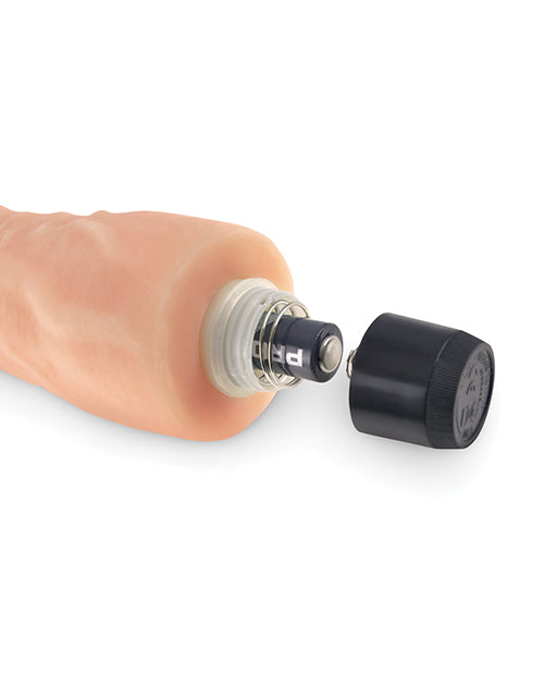 Real Feel No. 6 Long 8" Vibe Waterproof - Multi-speed Flesh