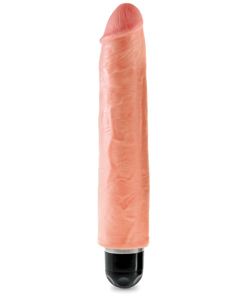 King Cock 10" Vibrating Stiffy - Flesh