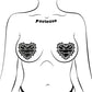 Pastease Premium Barbed Wire Heart Reflective - Black O/S