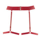 Adore Bombshell Garter Belt w/Leg Bands Red O/S