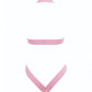 Kitten Obsession Strappy Open Cup Teddy Pink O/S