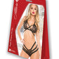 Allure 25th Anniversary Sugar Blossom Bra Set Black L/X