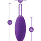 Blush Wellness Imara Vibrating Egg w/Remote - Purple