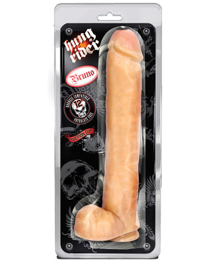 Blush Hung Rider Large Dildo | Bruno 12" Big Dildo | Flesh Suction Cup Dildo | Best Dildo