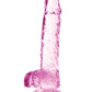 Blush Large Dildo | Rose 6" Big Dildo | Crystalline Dildo Suction Cup Dildo | Best Dildo