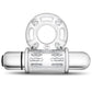 Blush Stay Hard 10 Function Vibrating Bull Ring Cock Ring - Clear