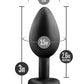 Blush Temptasia Bling Plug w/Gem Small - Black
