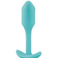 B-Vibe Weighted Snug Plug 1 - 55 g Mint