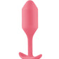 B-Vibe Weighted Snug Plug 2 - 114 g Coral