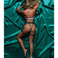 Role Play Frisky Body Inspector FBI 6 pc Set Black/White M/L
