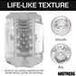 Curve Toys Mistress Double Shot Ass & Mouth Mini Masturbator  - Clear