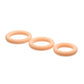 Curve Toys Jock Silicone Cock Ring Set of 3 - Light