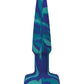 A Play 4" Groovy Silicone Anal Plug - Ocean