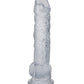 In A Bag 8" Big Dildo | Hands-Free Clear Suction Cup Dildo | Realistic Dildo with Balls