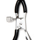 Lux Fetish Feather Nipple Clips - Black