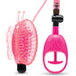 Lux Fetish Vibrating Butterfly Pussy Pump w/Quick Release - Pink
