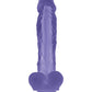 Evolved Luminous Realistic Dildo | Stud Purple Suction Cup Dildo | Inner Glow Big Dildo
