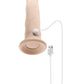 Evolved Twirl Jam Realistic Dildo | Ivory Suction Cup Dildo | Rotating Vibrating Dildo