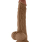 Shaft Model A Realistic Dildo | Oak Flexskin Liquid Silicone Dildo | 10.5" Dildo with Balls