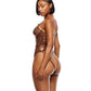 Liquid Metal Metallic Mesh Teddy - Metallic Copper XL