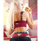 Vibes So Salty Long Line Bra & Cheeky Panty Berry Bliss M/L