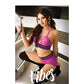 Vibes Thicc Stretch Lace Bralette & Booty Shorts Pink L/XL