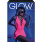 Glow Black Light Net Halter Dress Neon Pink O/S