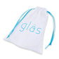 Glas 3.5" Bling Bling Glass Butt Plug - Clear