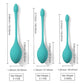 Bluebell Floral 3 Size & Weight Kegel Ball Exercise Set - Blue