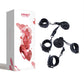 Kinky Play Box Luxury Bondage Bed Restraint Kit - Black