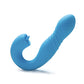 Joi App Controlled Thrusting G-Spot Vibrator & Clit Licker - Blue