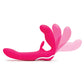 Happy Rabbit Vibrator | Strapless Strap On Dildo | Pink G Spot Vibrator | Clit Vibrator | 15-Mode Best Vibrator for Women