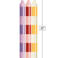 9's Make Me Melt Sensual Warm-Drip Candles - Pastellines Stripes Pack of 3