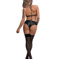 Lust Juno Top w/Velcro Choker Neck & Mini Short Black  S/M