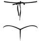 Lust Orthia Criss Cross Bra & G-String Black S/M