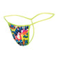 Male Basics Sinful Hipster Music T Thong G-String Blue Print SM