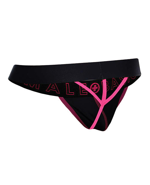 Male Basics Neon Thong  Coral SM