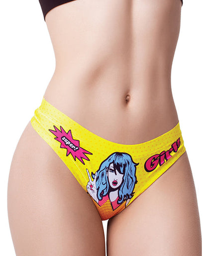 Mememe Comic Fans Printed Thong MD
