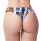 Mememe Go Wild Snake Printed Thong XL
