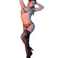 Sexy Time Melissa Strappy Bra, Garter & G-String Black L/XL