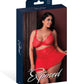 Sugar High Bralette w/Garter & Panty 3 pc Set - Red QN