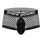 Cock Pit Fishnet Mini Cock Ring Short Black LG