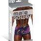 Galactic Sheer Poly Spandex Mini Short Multi Color XL