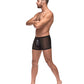Private Screening Micro Mesh & Modal Skull Pouch Short Black SM
