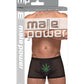 Private Screening Micro Mesh & Modal Pot Leaf Black XL