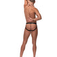 Cock Pit Fishnet Cock Ring Jock Black S/M