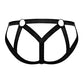 Cage Matte Strappy Ring Jock Black S/M