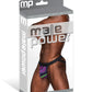 Galactic Sheer Poly Spandex Strappy Ring Jock Multi Color L/XL