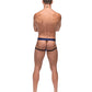 Diamond Mesh Jock Ring Blue L/XL