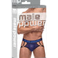 Diamond Mesh Jock Ring Blue S/M